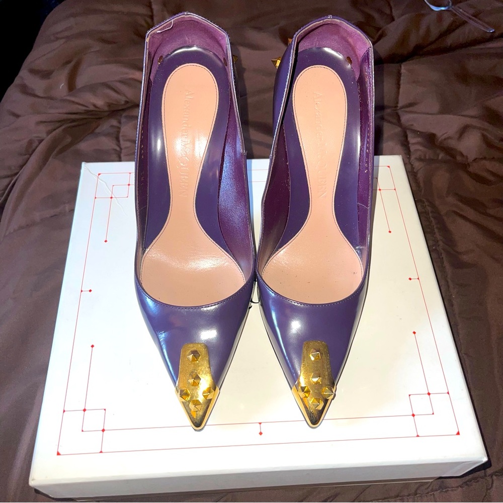 Alexander McQueen Leather Stilettos